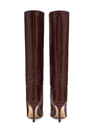 Stivali in pelle effetto coccodrillo marrone PARIS TEXAS | PX548XCOCOCIOCCOLATO